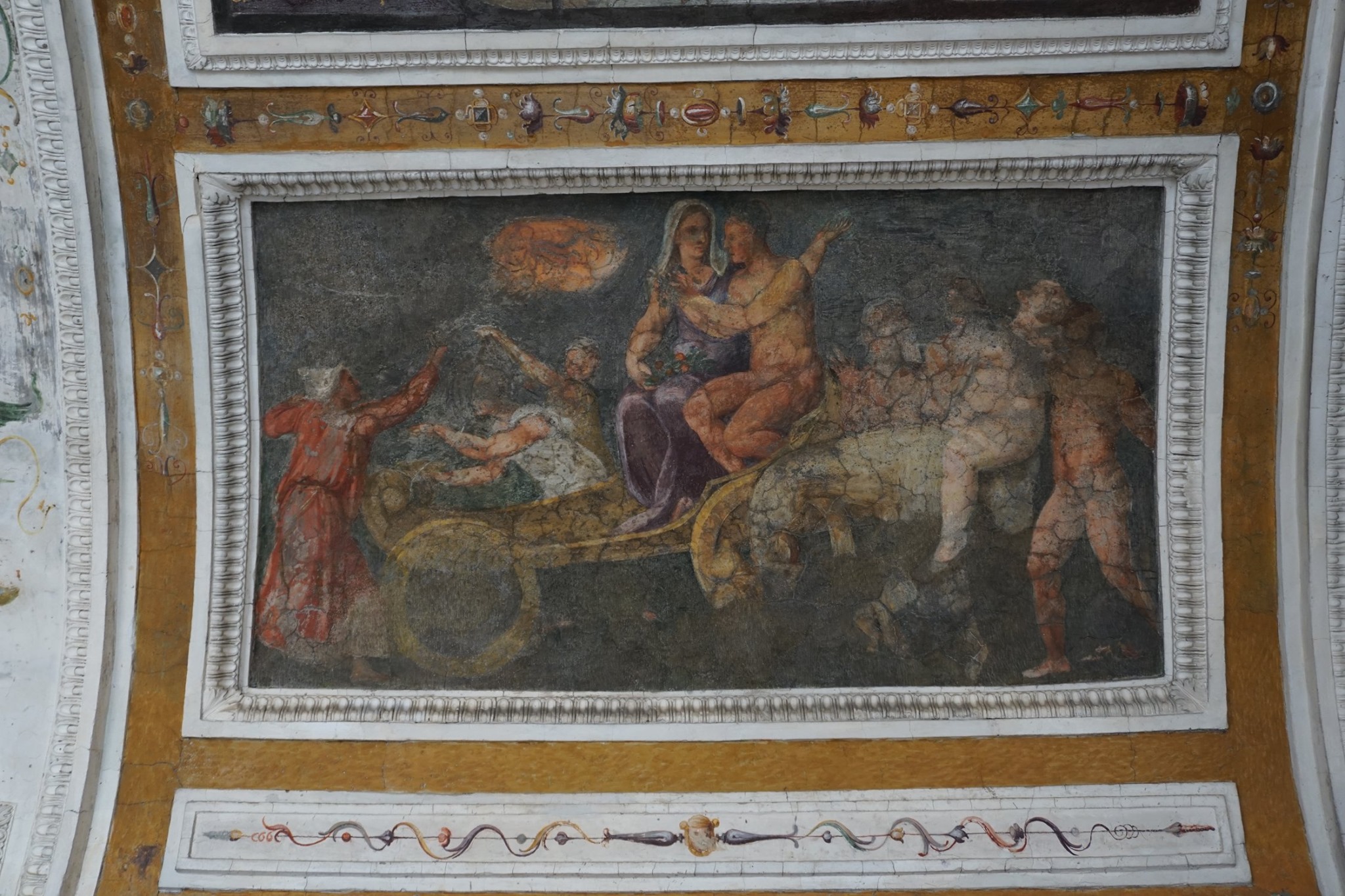Bottega di Prospero Fontana, Trionfo dell'Autunno, 1553-1555, Sala dello Zodiaco, Villa Giulia
