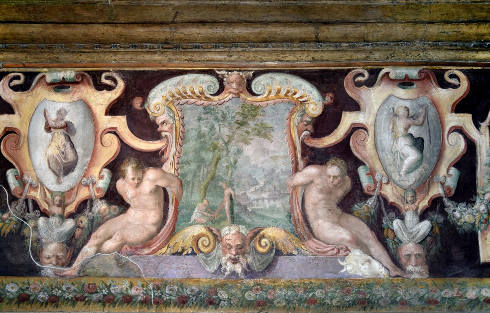 Supplizio di Marsia, affresco, Vestibolo di Venere, parete est, Villa Giulia